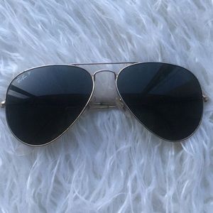 Gold Ray Ban Polarized Aviators